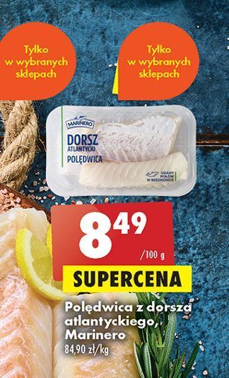 Biedronka Polędwica z dorsza atlantyckiego marinero oferta
