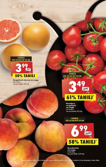 Biedronka Grapefruit różowy oferta