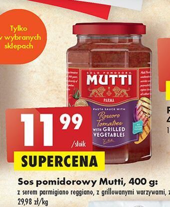 Biedronka Sos pomidorowy parmigiano reggiano mutti oferta