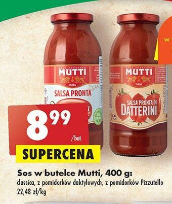 Biedronka Sos salsa z pomidorów pizzutello mutti oferta