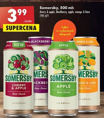 Biedronka Piwo somersby blackberry oferta