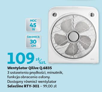 Auchan Wentylator stołowy rty-301 selecline oferta