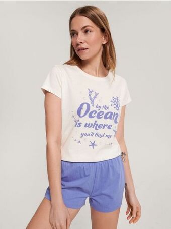 Sinsay Piżama bawełniana oferta