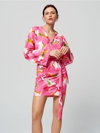 Sinsay Sukienka mini w kwiaty oferta