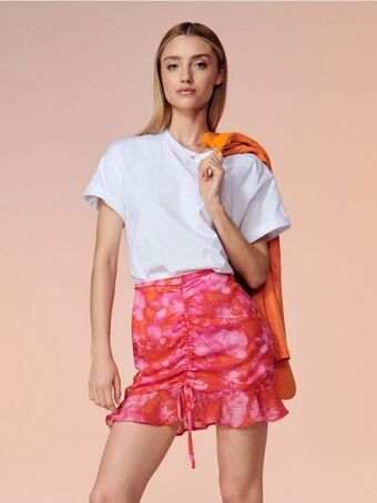 Sinsay Spódnica mini w kwiaty oferta