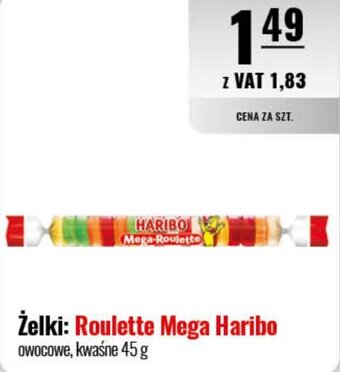 Eurocash Żelki: Roulette Mega Haribo 45 g oferta