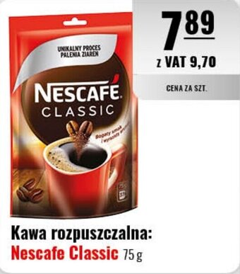 Eurocash Kawa rozpuszczalna: Nescafe Classic 75 g oferta