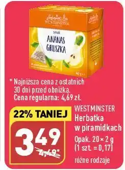 ALDI Herbatka ananas gruszka westminster oferta