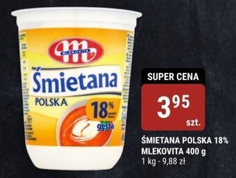 ŚMIETANA POLSKA 18% MLEKOVITA 400 g