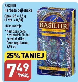 ALDI Herbata basilur magic nights oferta