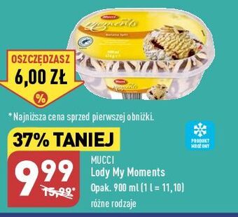 Lody o smaku bananowym mucci