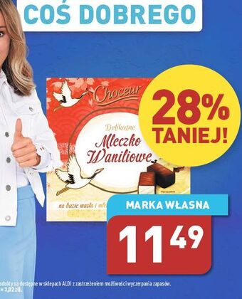 ALDI Mleczko delikatne waniliowe choceur oferta
