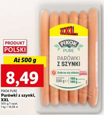 Lidl Parówki pikok oferta