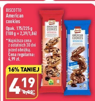 ALDI Ciastka american cookies biscotto oferta