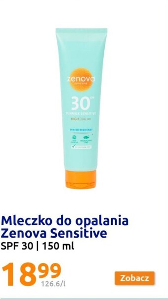 Action Mleczko do opalania zenova oferta