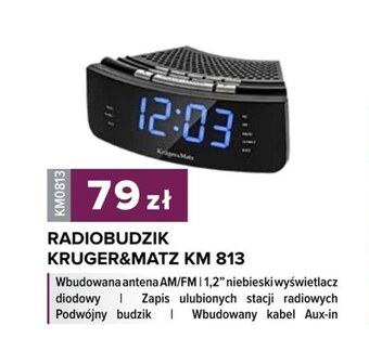 Rebel Electro Radiobudzik krüger&matz oferta