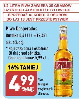 ALDI Piwo desperados oferta