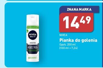 ALDI Pianka do golenia natychmiastowa ochrona nivea men sensitive oferta