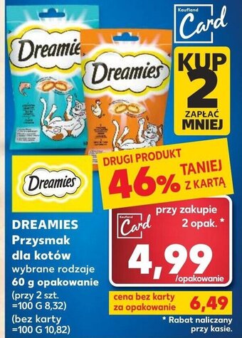 Kaufland DREAMIES Przysmak dla kotów 60 g oferta