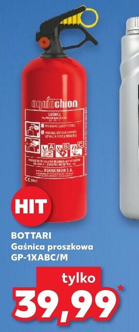 Kaufland BOTTARI Gaśnica proszkowa GP-1XABC/M oferta