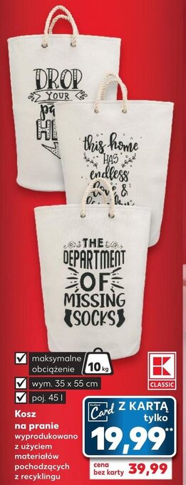 Kaufland Kosz na pranie oferta