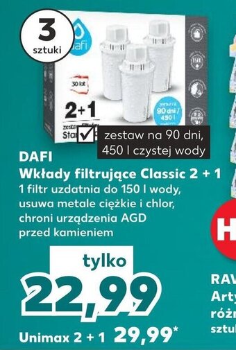 Kaufland DAFI Wkłady filtrujące Classic 2 + 1 oferta