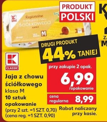 Kaufland Jaja z chowu ściółkowego 10szt. oferta