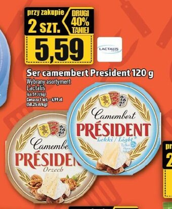 Topaz Ser camembert President 120 g oferta