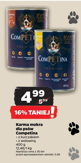 Netto Karma mokra dla psów competina oferta