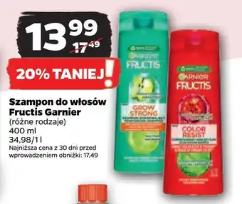 Netto Szampon do włosów fructis garnier oferta