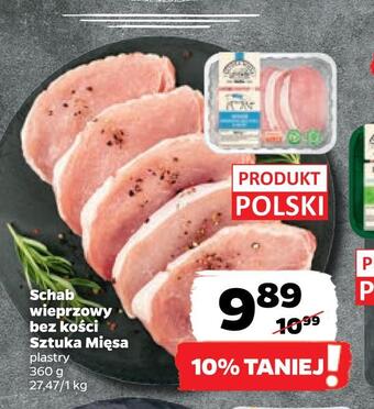 Netto Schab wieprzowy bez kości sztuka mięsa oferta