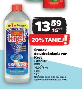 Netto Środek do udrożniania rur kret oferta