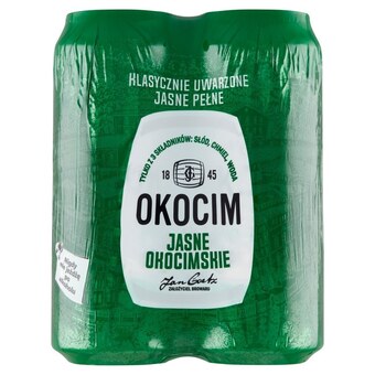 E.Leclerc Okocim piwo jasne okocimskie 4 x 500 ml oferta