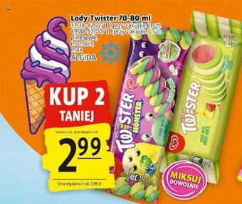 Prim Market ALGIDA Lody Twister 70-80 ml oferta