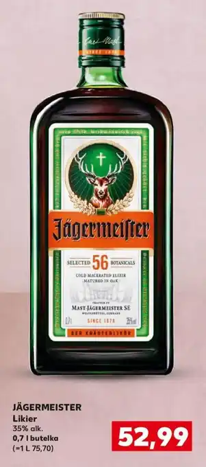 Kaufland Jägermeister likier 35% 0,7l oferta