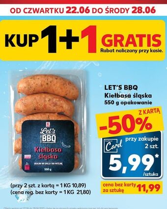 Kaufland Kiełbasa śląska k-classic let's bbq oferta