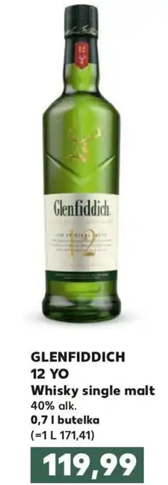 Kaufland Glenfiddich 12 YO whisky single malt 40% 0,7l oferta
