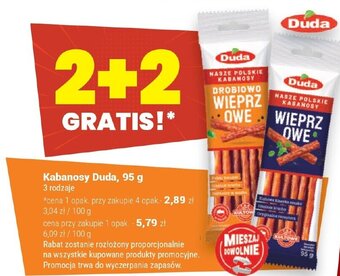 Twój Market Kabanosy Duda, 95 g oferta