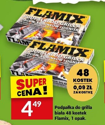 Twój Market Podpałka do grilla biała 48 kostek Flamix, 1 opak. oferta
