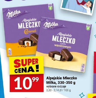Twój Market Alpejskie Mleczko Milka, 330-350 g oferta