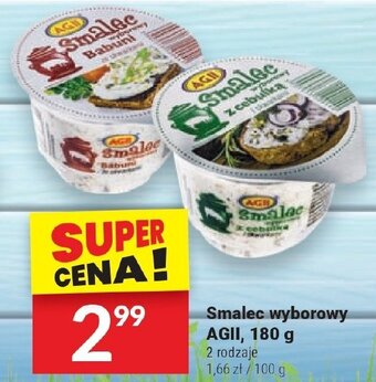 Twój Market Smalec wyborowy AGII, 180 g oferta