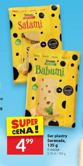 Twój Market Ser plastry Serenada, 135 g oferta