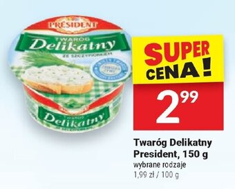 Twój Market Twaróg Delikatny President, 150 g oferta