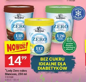 Twój Market Lody Zero cukru Mancuso, 250 ml oferta