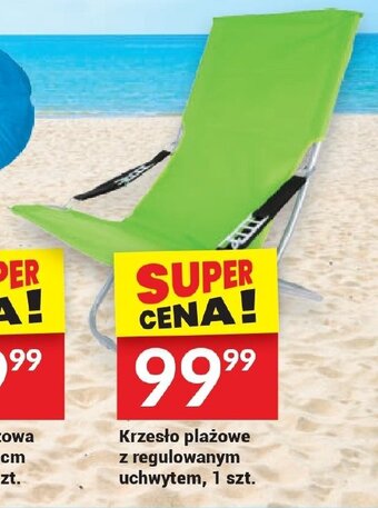 Twój Market Krzesło plażowe z regulowanym uchwytem, 1 szt. oferta