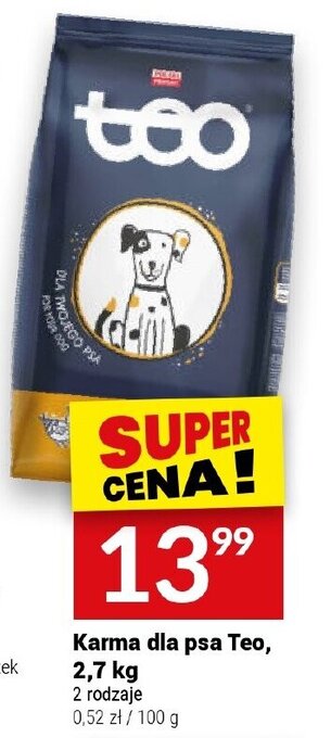 Twój Market Karma dla psa Teo, 2,7 kg oferta