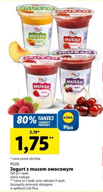 Lidl Jogurt z musem owocowym 150 g oferta