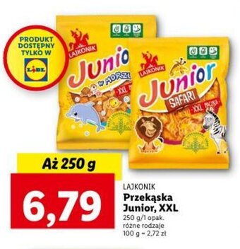 Lidl LAJKONIK Przekąska Junior, XXL 250 g oferta