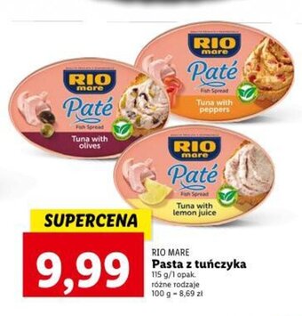 Lidl RIO MARE Pasta z tuńczyka 115 g oferta