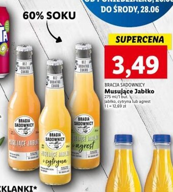 Lidl BRACIA SADOWNICY Musujące Jabłko 275 ml oferta